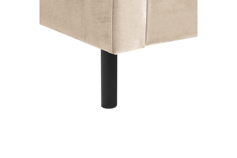 Säng med lamellram Villette - Beige, svart, 140x200 cm - Möbler - Sovrum - Sängram & sängstomme