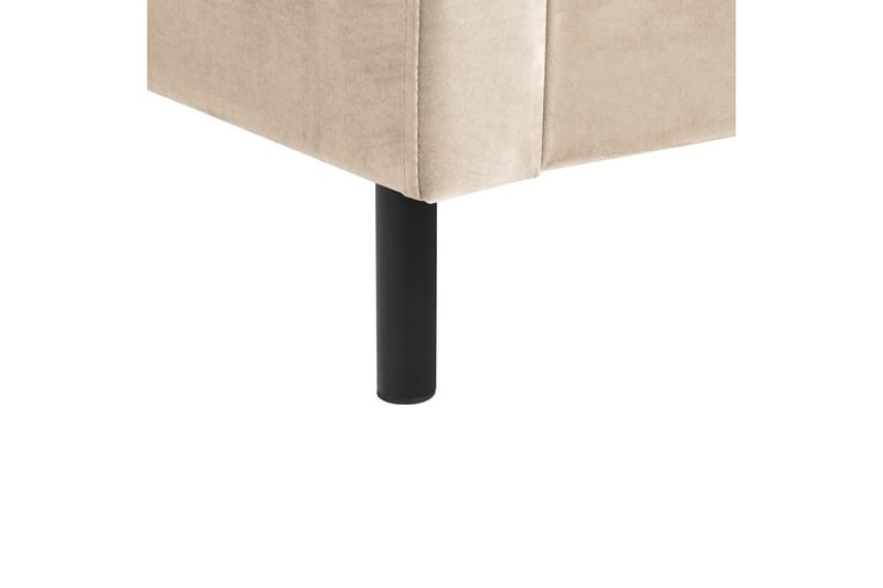 Säng med lamellram Villette - Beige, svart, 140x200 cm - Möbler - Sovrum - Sängram & sängstomme