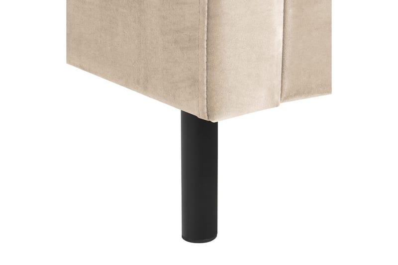 Säng med lamellram Villette - Beige, svart, 160x200 cm - Möbler - Sovrum - Sängram & sängstomme