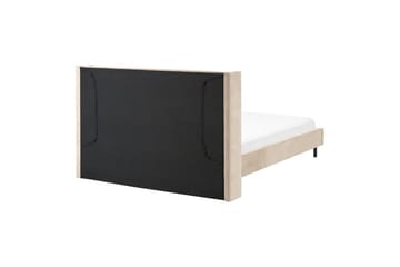 Säng med lamellram Villette - Beige, svart, 160x200 cm - Möbler - Sovrum - Sängram & sängstomme
