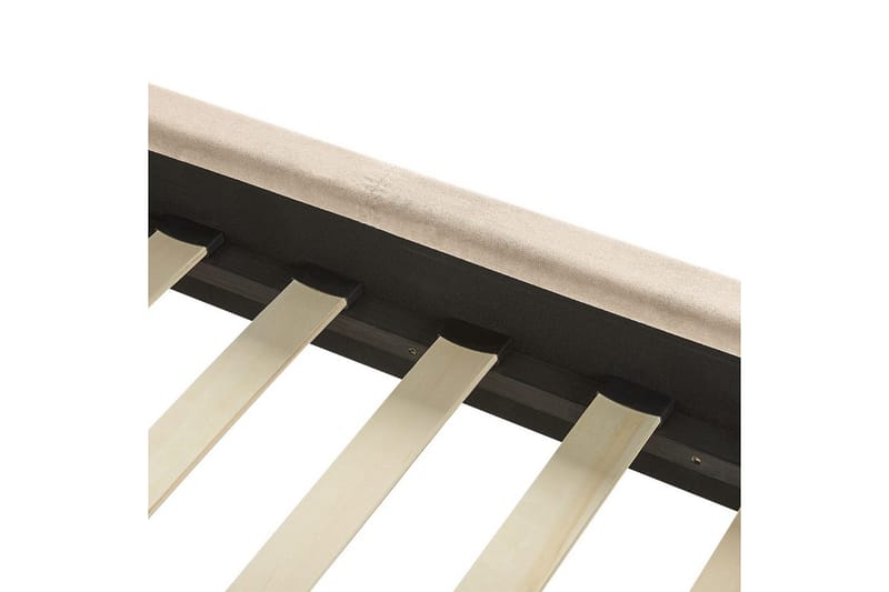 Säng med lamellram Villette - Beige, svart, 160x200 cm - Möbler - Sovrum - Sängram & sängstomme