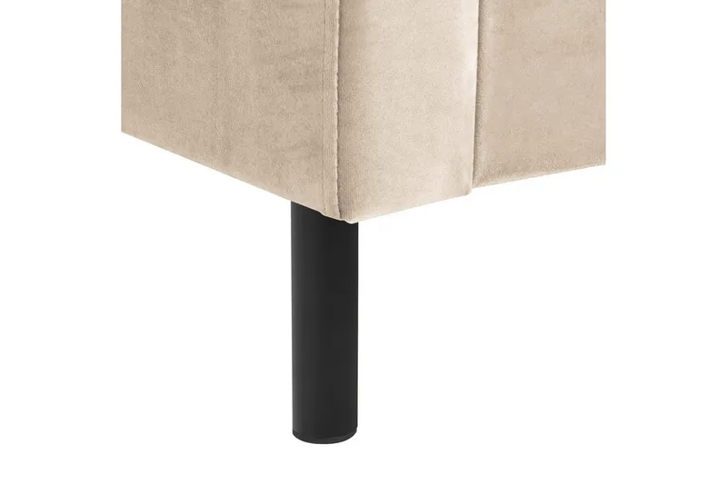 Säng med lamellram Villette - Beige, svart, 180x200 cm - Möbler - Sovrum - Sängram & sängstomme