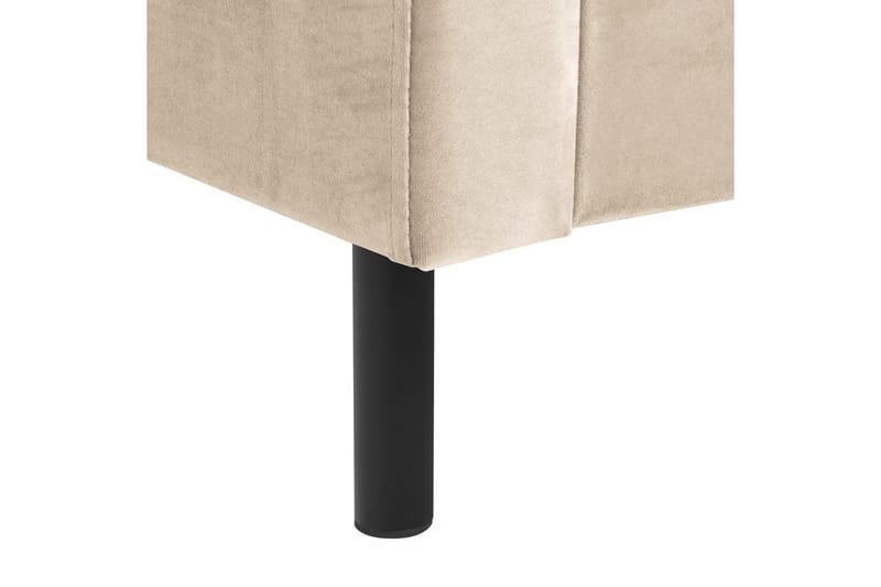 Säng med lamellram Villette - Beige, svart, 180x200 cm - Möbler - Sovrum - Sängram & sängstomme