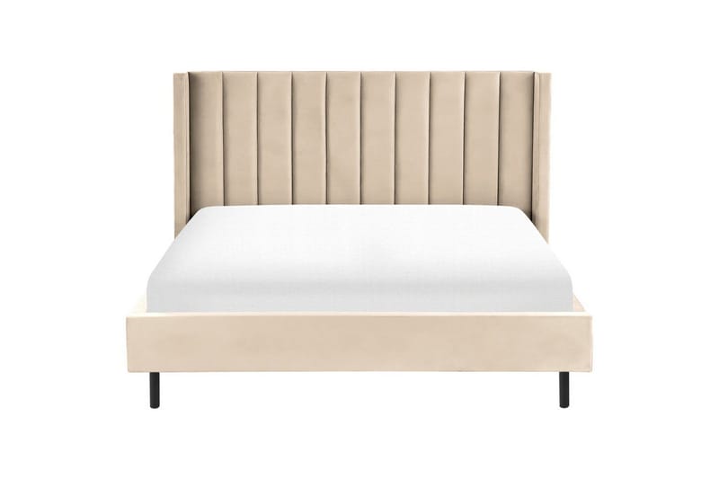 Säng med lamellram Villette - Beige, svart, 180x200 cm - Möbler - Sovrum - Sängram & sängstomme