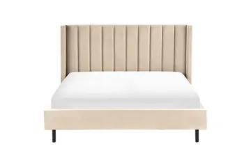Säng med lamellram Villette - Beige, svart, 180x200 cm - Möbler - Sovrum - Sängram & sängstomme