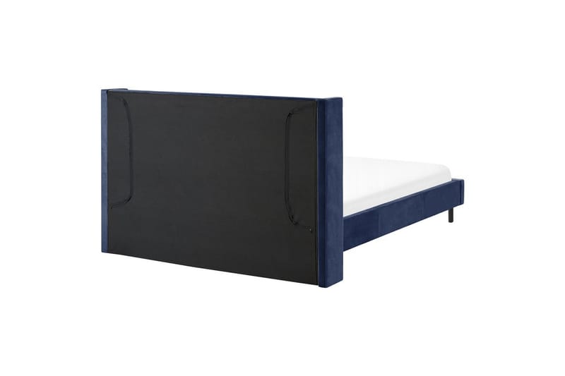 Säng med lamellram Villette - Blå, Svart, 160x200 cm - Möbler - Sovrum - Sängram & sängstomme