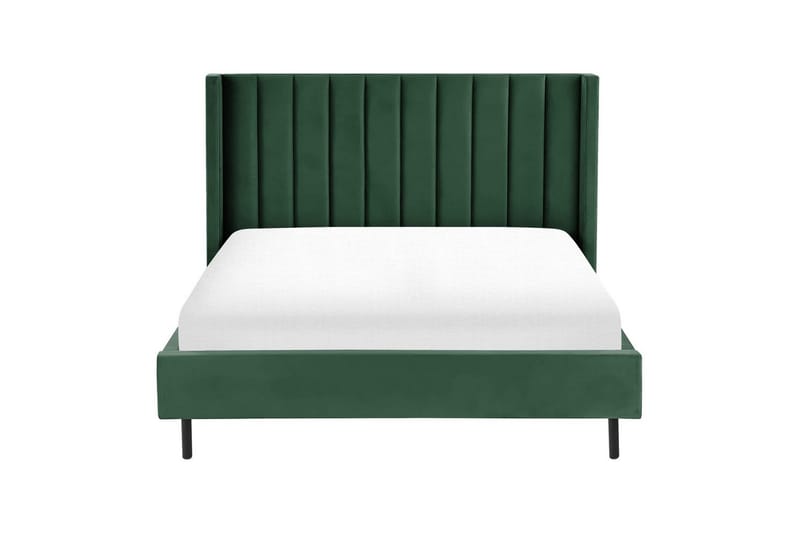 Säng med lamellram Villette - Grön, Svart, 140x200 cm - Möbler - Sovrum - Sängram & sängstomme