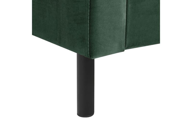 Säng med lamellram Villette - Grön, Svart, 140x200 cm - Möbler - Sovrum - Sängram & sängstomme