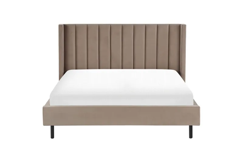 Säng med lamellram Villette - Taupe, guld, 180x200 cm - Möbler - Sovrum - Sängram & sängstomme