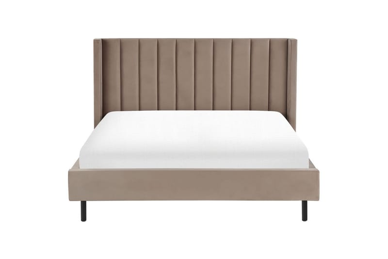 Säng med lamellram Villette - Taupe, guld, 180x200 cm - Möbler - Sovrum - Sängram & sängstomme