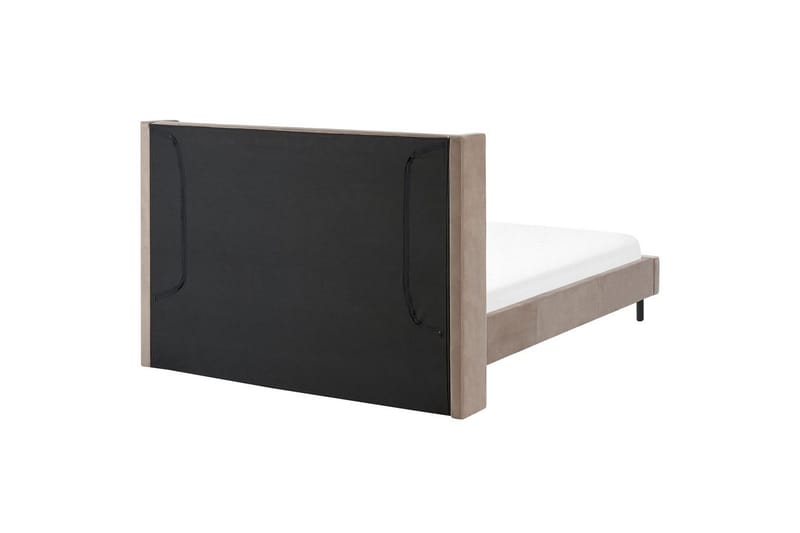 Säng med lamellram Villette - Taupe, svart, 140x200 cm - Möbler - Sovrum - Sängram & sängstomme