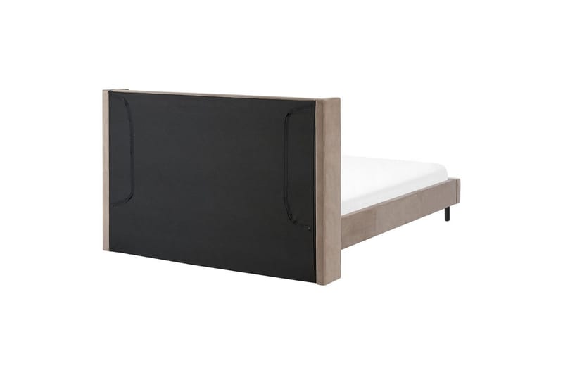 Säng med lamellram Villette - Taupe, svart, 160x200 cm - Möbler - Sovrum - Sängram & sängstomme