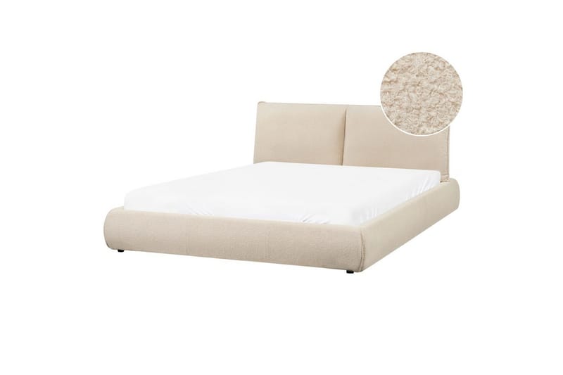 Säng med lamellram Vinay - Ljusbeige, 160x200 cm - Möbler - Sovrum - Sängram & sängstomme
