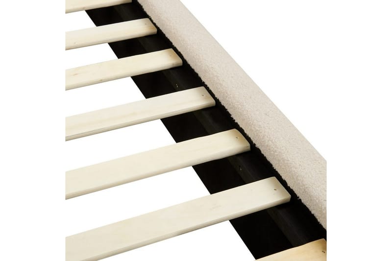 Säng med lamellram Vinay - Ljusbeige, 180x200 cm - Möbler - Sovrum - Sängram & sängstomme