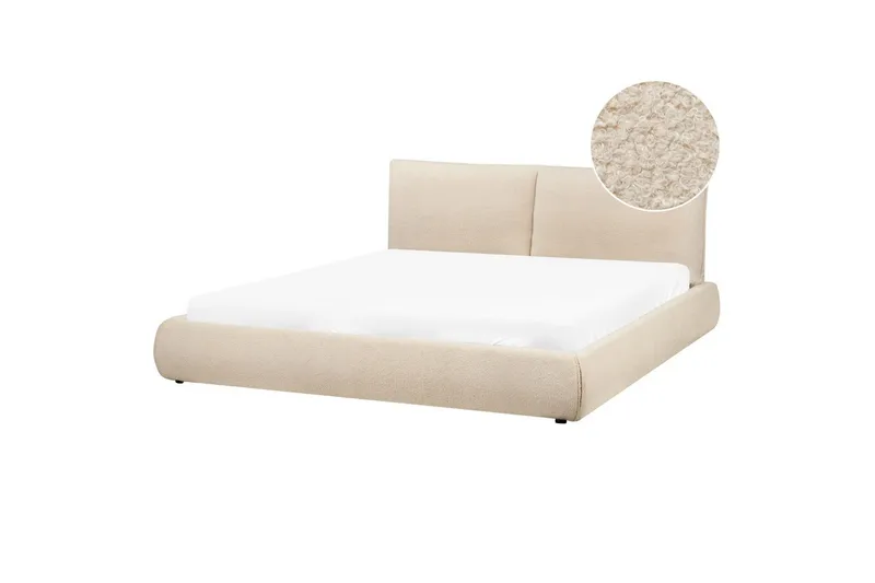 Säng med lamellram Vinay, Ljusbeige, 180x200 cm