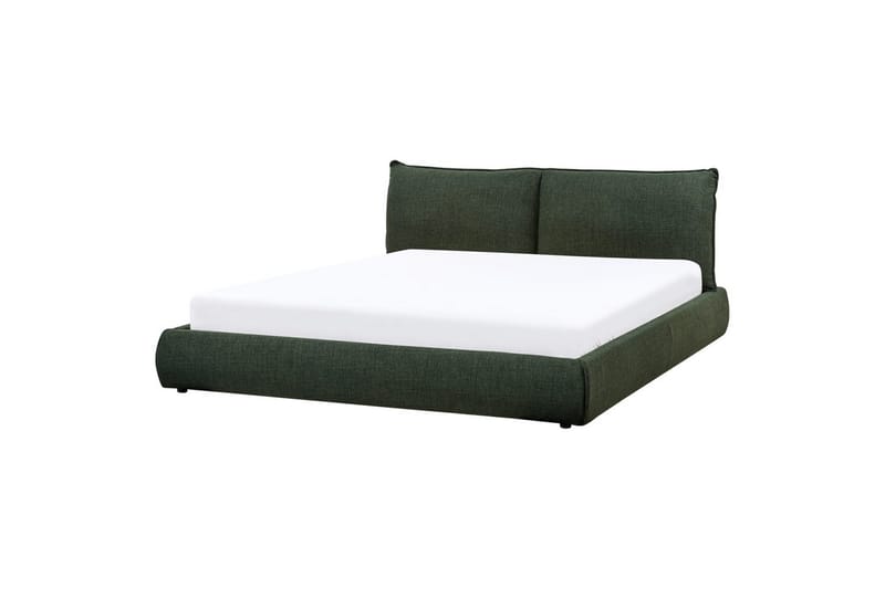 Säng med lamellram Vinay, Mörkgrön, 180x200 cm