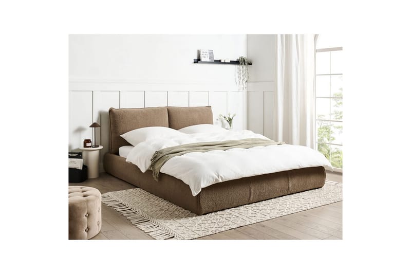 Säng med lamellram Vinay - Taupe, 160x200 cm - Möbler - Sovrum - Sängram & sängstomme