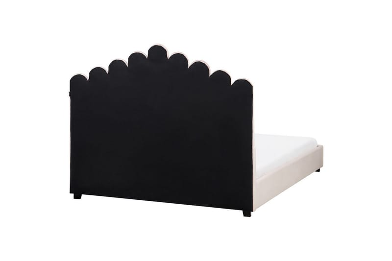 Säng med lamellram Vincennes - Rosa, Svart, 140x200 cm - Möbler - Sovrum - Sängram & sängstomme