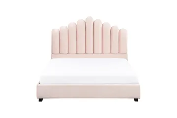 Säng med lamellram Vincennes - Rosa, Svart, 140x200 cm - Möbler - Sovrum - Sängram & sängstomme