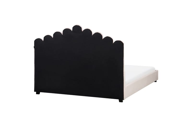 Säng med lamellram Vincennes - Rosa, Svart, 160x200 cm - Möbler - Sovrum - Sängram & sängstomme