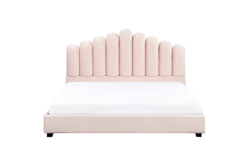 Säng med lamellram Vincennes - Rosa, Svart, 180x200 cm - Möbler - Sovrum - Sängram & sängstomme