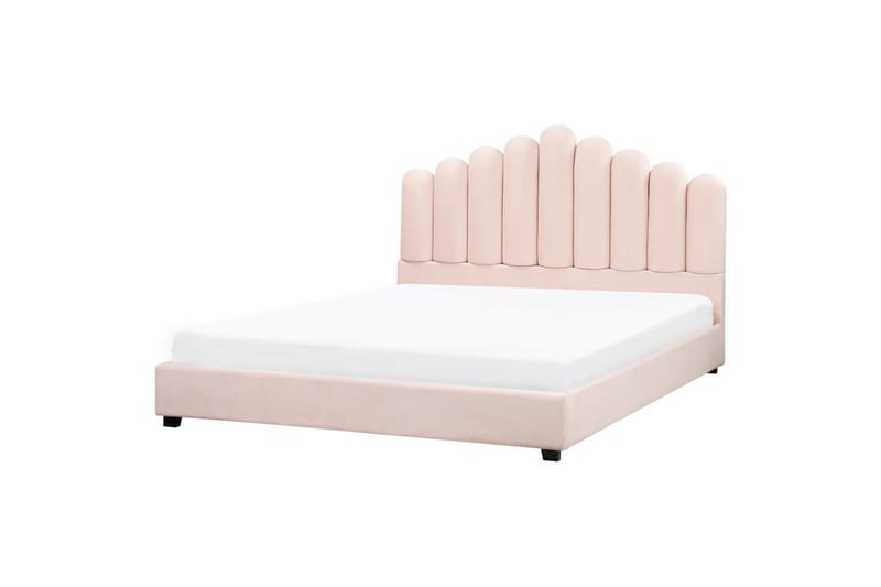 Säng med lamellram Vincennes - Rosa, Svart, 180x200 cm - Möbler - Sovrum - Sängram & sängstomme