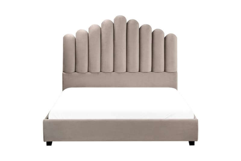 Säng med lamellram Vincennes - Taupe, svart, 140x200 cm - Möbler - Sovrum - Sängram & sängstomme