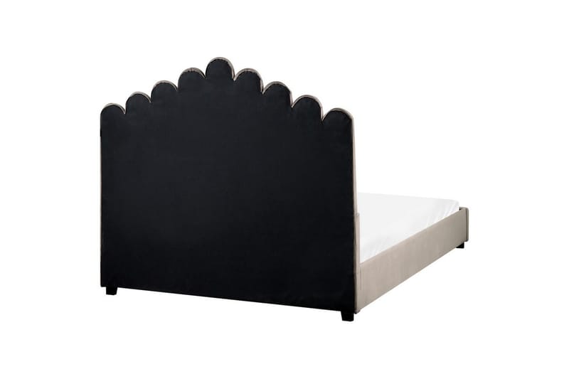 Säng med lamellram Vincennes - Taupe, svart, 140x200 cm - Möbler - Sovrum - Sängram & sängstomme
