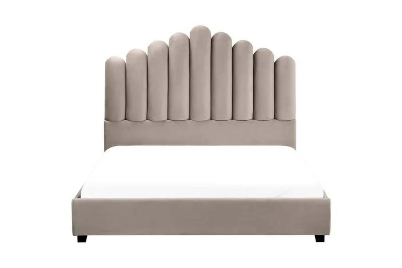 Säng med lamellram Vincennes - Taupe, svart, 140x200 cm - Möbler - Sovrum - Sängram & sängstomme