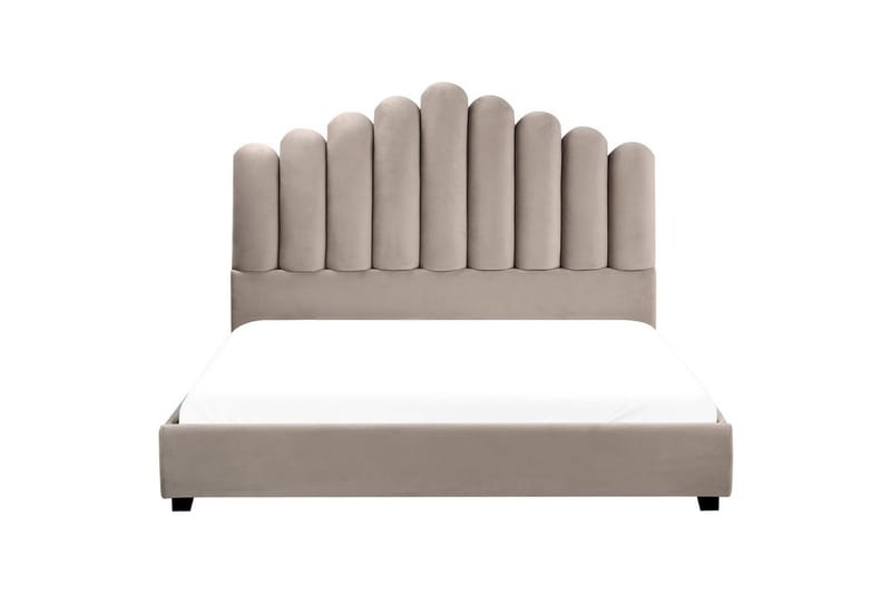 Säng med lamellram Vincennes - Taupe, svart, 160x200 cm - Möbler - Sovrum - Sängram & sängstomme