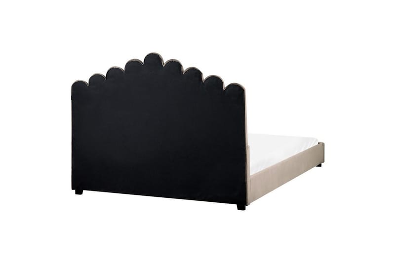 Säng med lamellram Vincennes - Taupe, svart, 160x200 cm - Möbler - Sovrum - Sängram & sängstomme