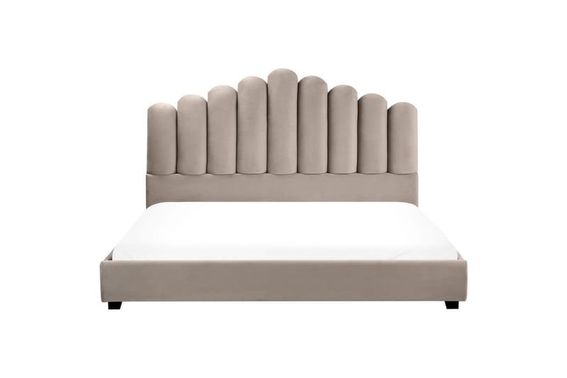 Säng med lamellram Vincennes - Taupe, svart, 180x200 cm - Möbler - Sovrum - Sängram & sängstomme