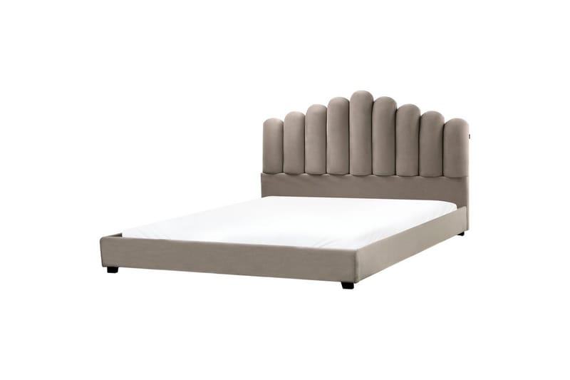 Säng med lamellram Vincennes - Taupe, svart, 180x200 cm - Möbler - Sovrum - Sängram & sängstomme