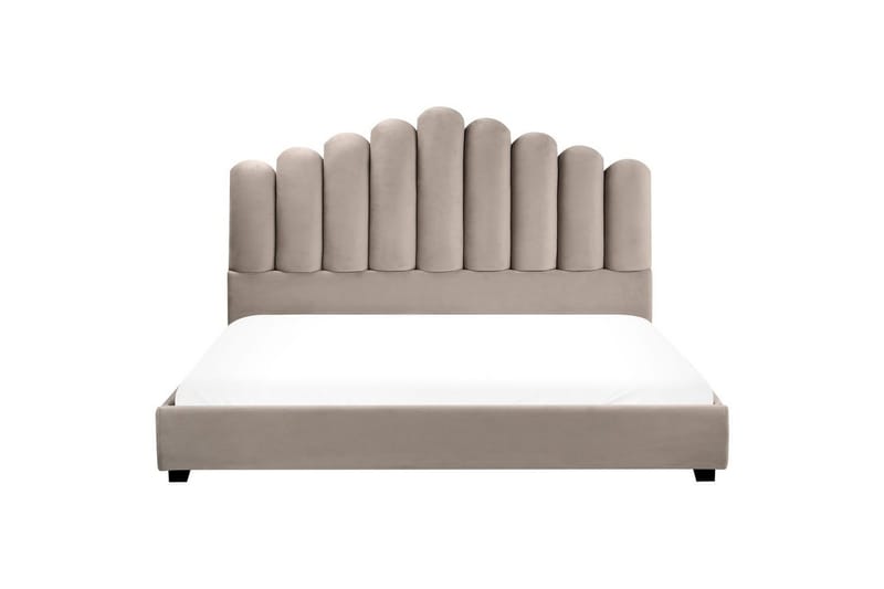 Säng med lamellram Vincennes - Taupe, svart, 180x200 cm - Möbler - Sovrum - Sängram & sängstomme