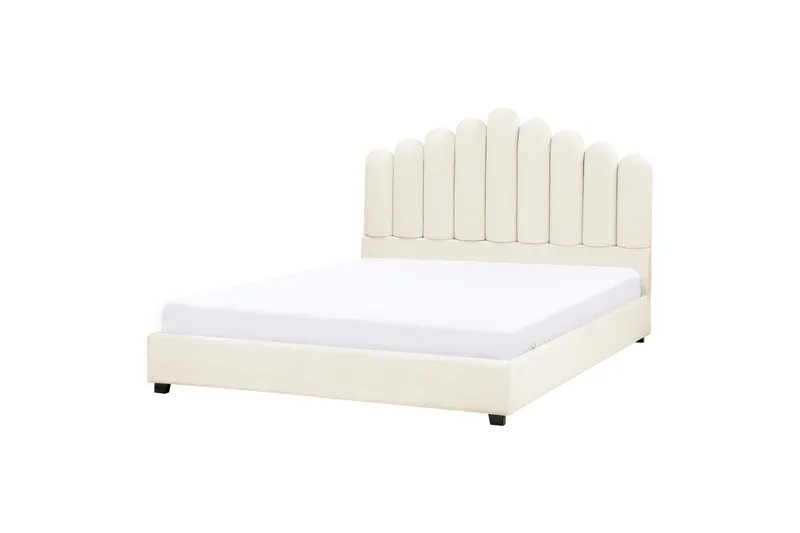 Säng med lamellram Vincennes - Vit, Svart, 140x200 cm - Möbler - Sovrum - Sängram & sängstomme