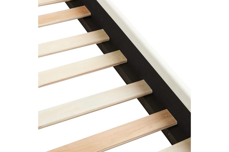 Säng med lamellram Vincennes - Vit, Svart, 140x200 cm - Möbler - Sovrum - Sängram & sängstomme