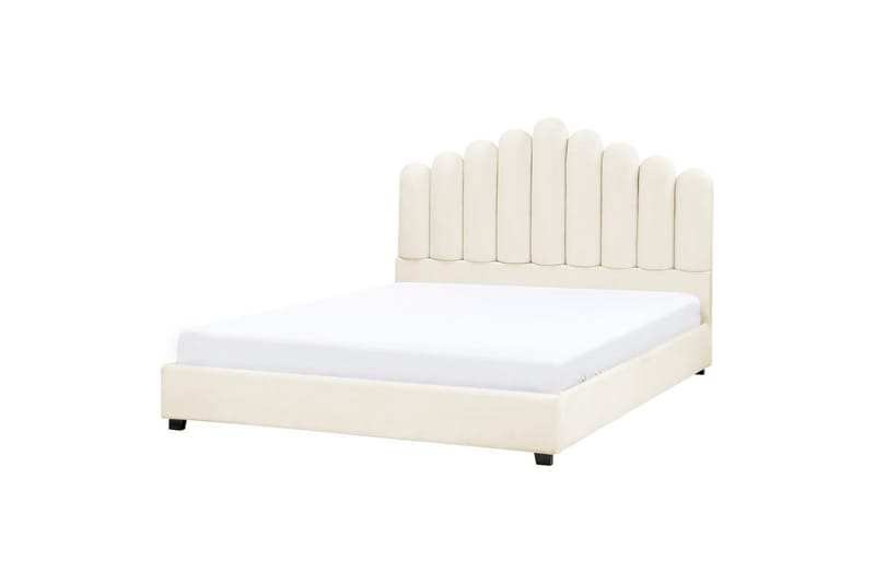 Säng med lamellram Vincennes - Vit, Svart, 140x200 cm - Möbler - Sovrum - Sängram & sängstomme