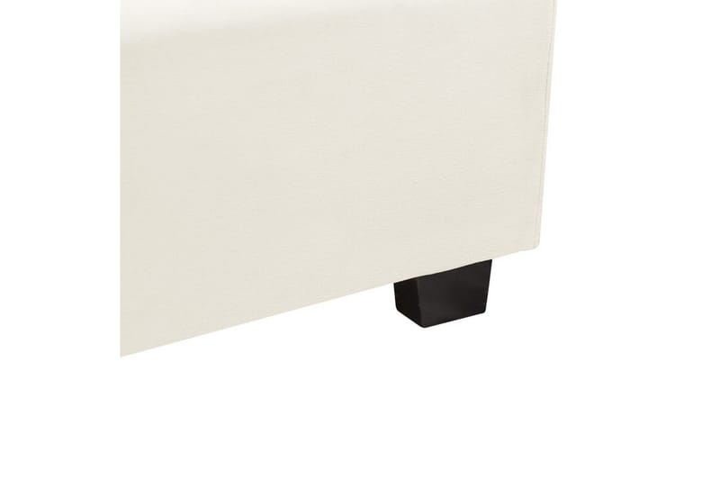 Säng med lamellram Vincennes - Vit, Svart, 160x200 cm - Möbler - Sovrum - Sängram & sängstomme