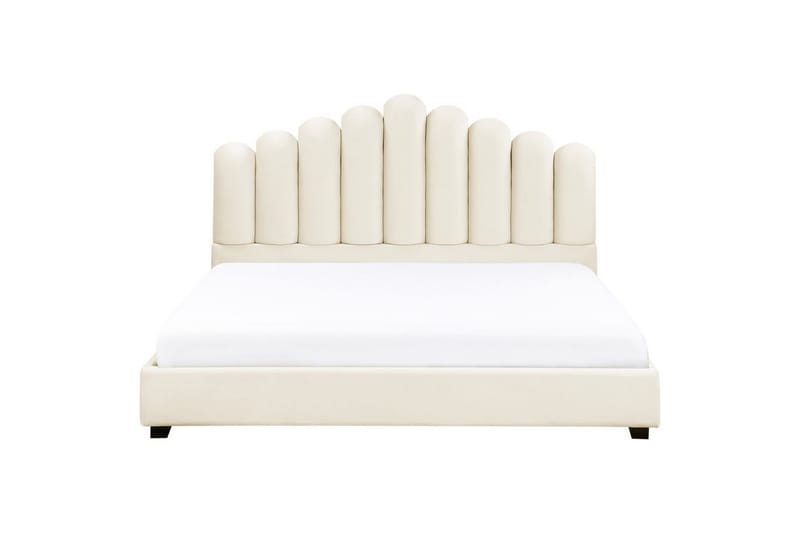 Säng med lamellram Vincennes - Vit, Svart, 180x200 cm - Möbler - Sovrum - Sängram & sängstomme