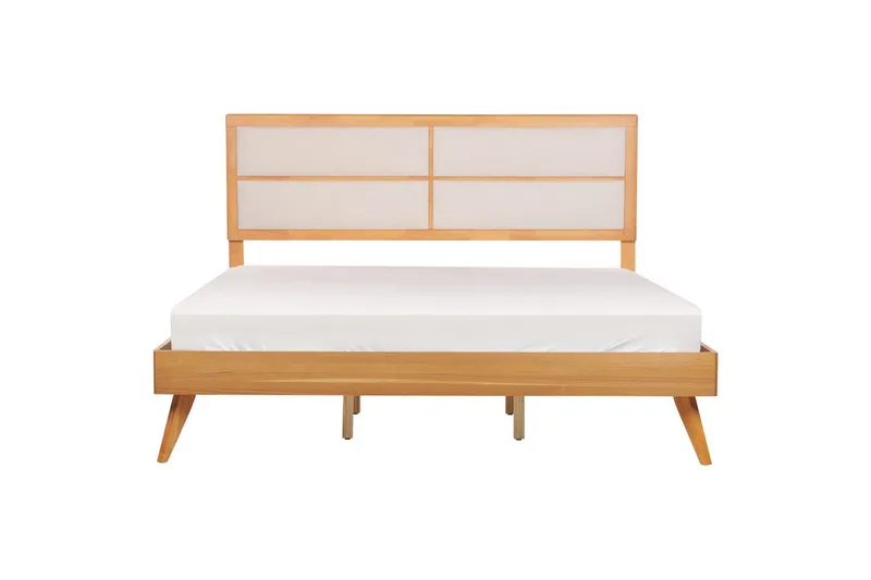 Säng med lamellram Poissy - Ljus trä, beige, 180x200 cm - Möbler - Sovrum - Sängram & sängstomme