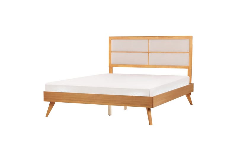 Säng med lamellram Poissy - Ljus trä, beige, 160x200 cm - Möbler - Sovrum - Sängram & sängstomme