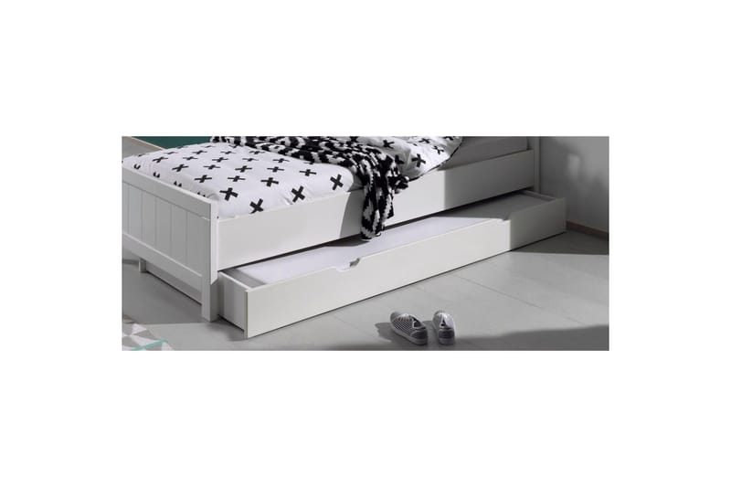 Säng med nattduksbord 3-dörrars garderob Skrivbord Bokhylla Låda Erik - Möbler - Sovrum - Möbelset för sovrum