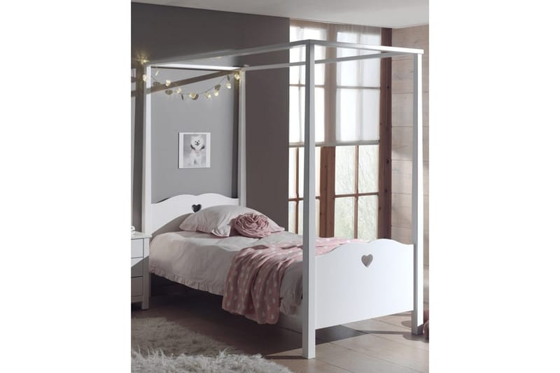 Säng med nattduksbord Amori Vit - Möbler - Sovrum - Möbelset för sovrum