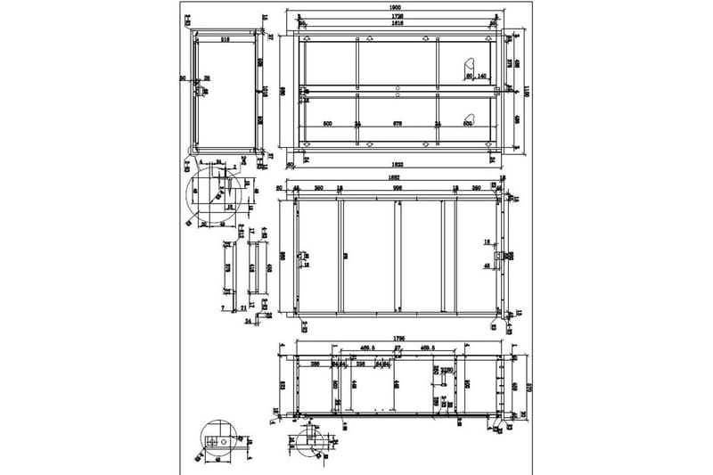 Säng med nattduksbord garderob låda Amori Vit 2 dörrar - 2 dörrar - Möbler - Sovrum - Möbelset för sovrum
