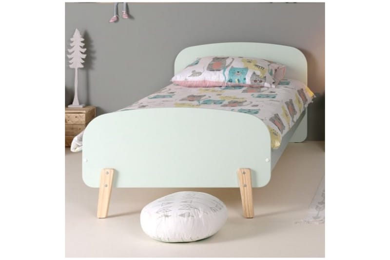 Säng med nattduksbord Kiddy Mintgrön - Mintgrön - Möbler - Sovrum - Möbelset för sovrum