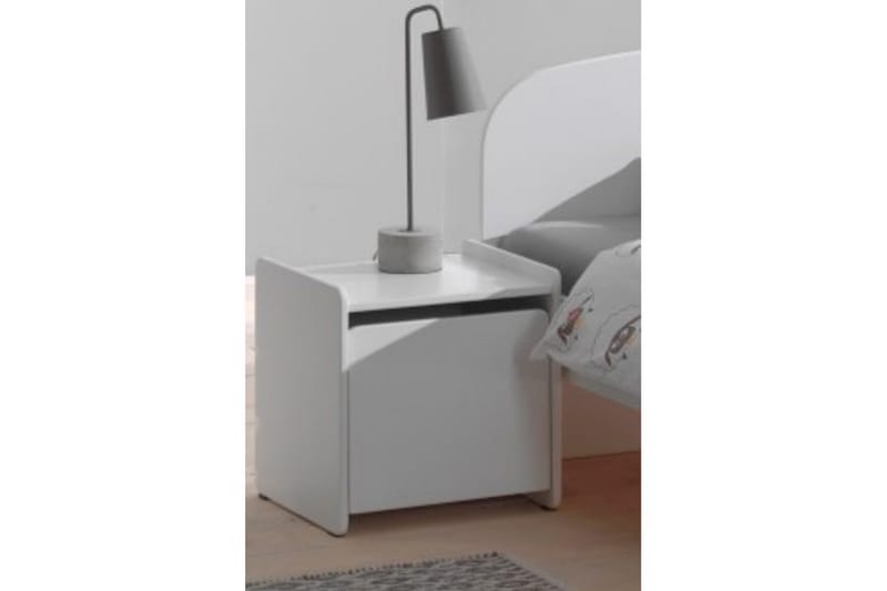 Säng med nattduksbord Kiddy Vit - Vit - Möbler - Sovrum - Möbelset för sovrum