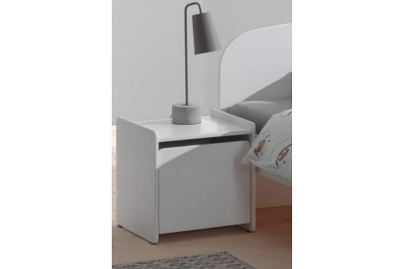 Säng med nattduksbord Kiddy Vit - Vit - Möbler - Sovrum - Möbelset för sovrum