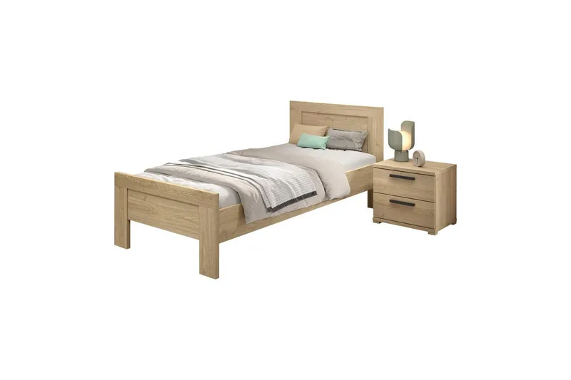 Säng med nattduksbord Sam