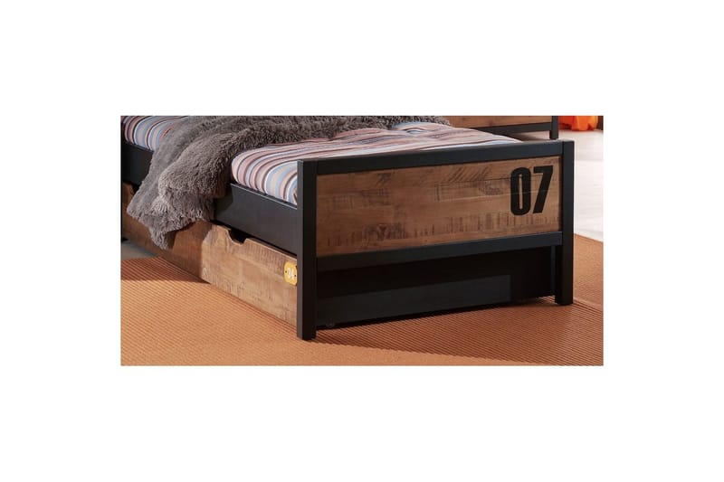 Säng med ribbotten låda nattduksbord garderob byrå Alex - Möbler - Sovrum - Möbelset för sovrum