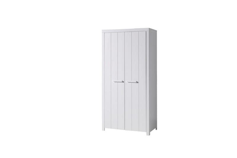 Säng med ribbotten nattduksbord 2-dörrars garderob skrivbord bokhylla låda Erik - Möbler - Sovrum - Möbelset för sovrum